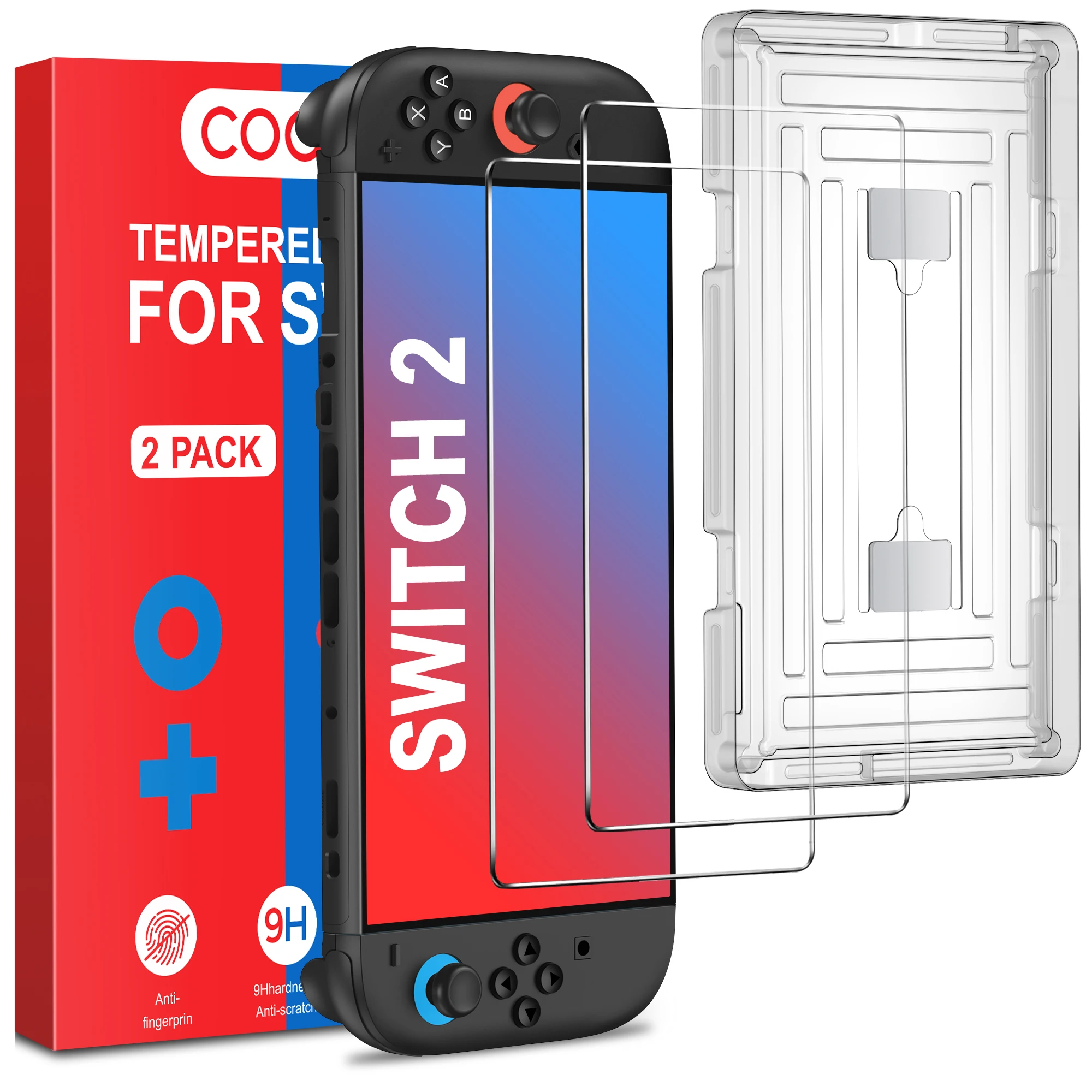 BEBONCOOL 2025 NEUE 2 stücke Gehärtetem Glas Schutz 9H SP100 für switch2 SW2 mit Film kleben werkzeug für SW2 zubehör