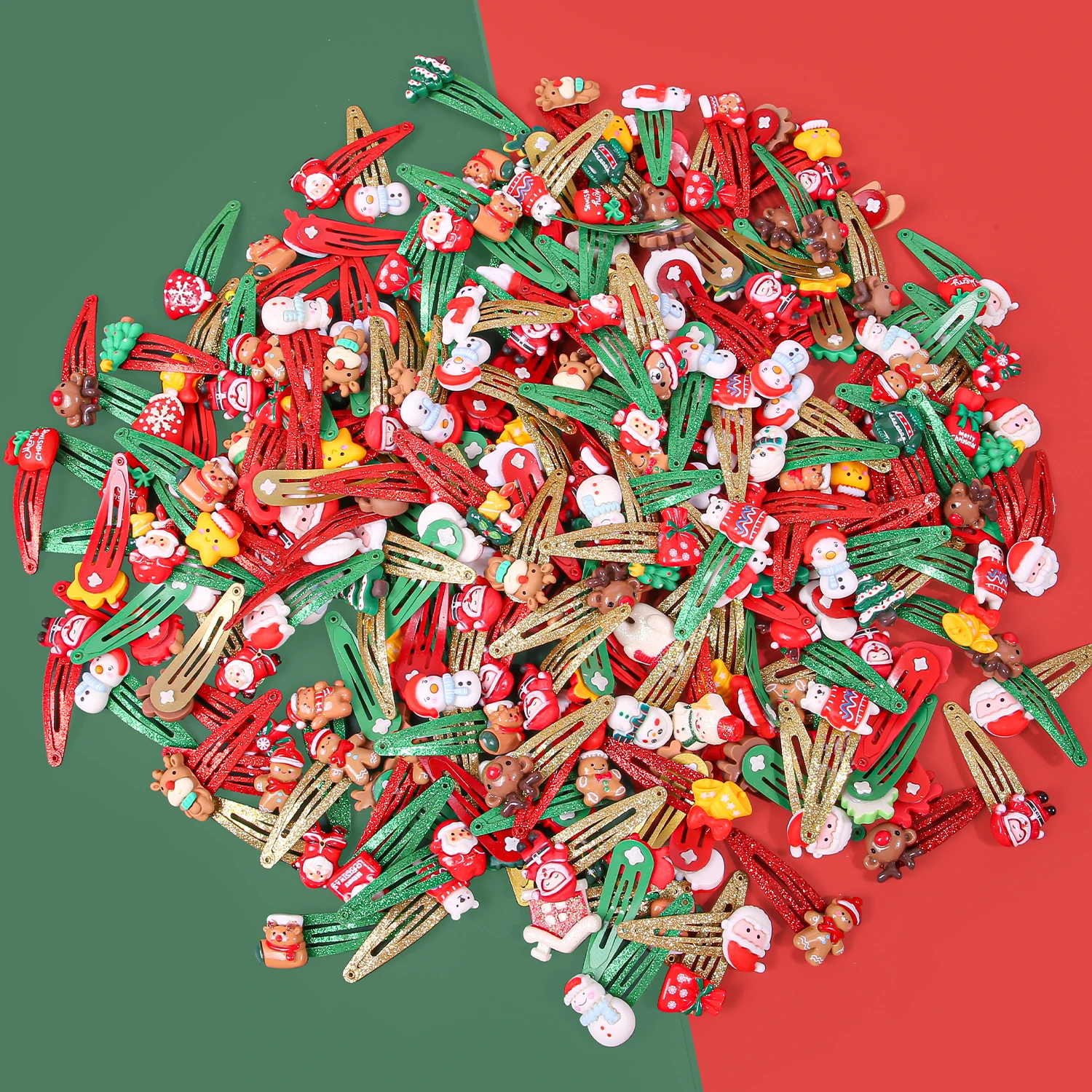 10/20/30 قطعة الكرتون عيد الميلاد مقاطع الشعر الفتيات حفلة المشابك الشعر مقاطع عيد الميلاد مشبك شعر الأطفال إكسسورات شعر الأطفال #4