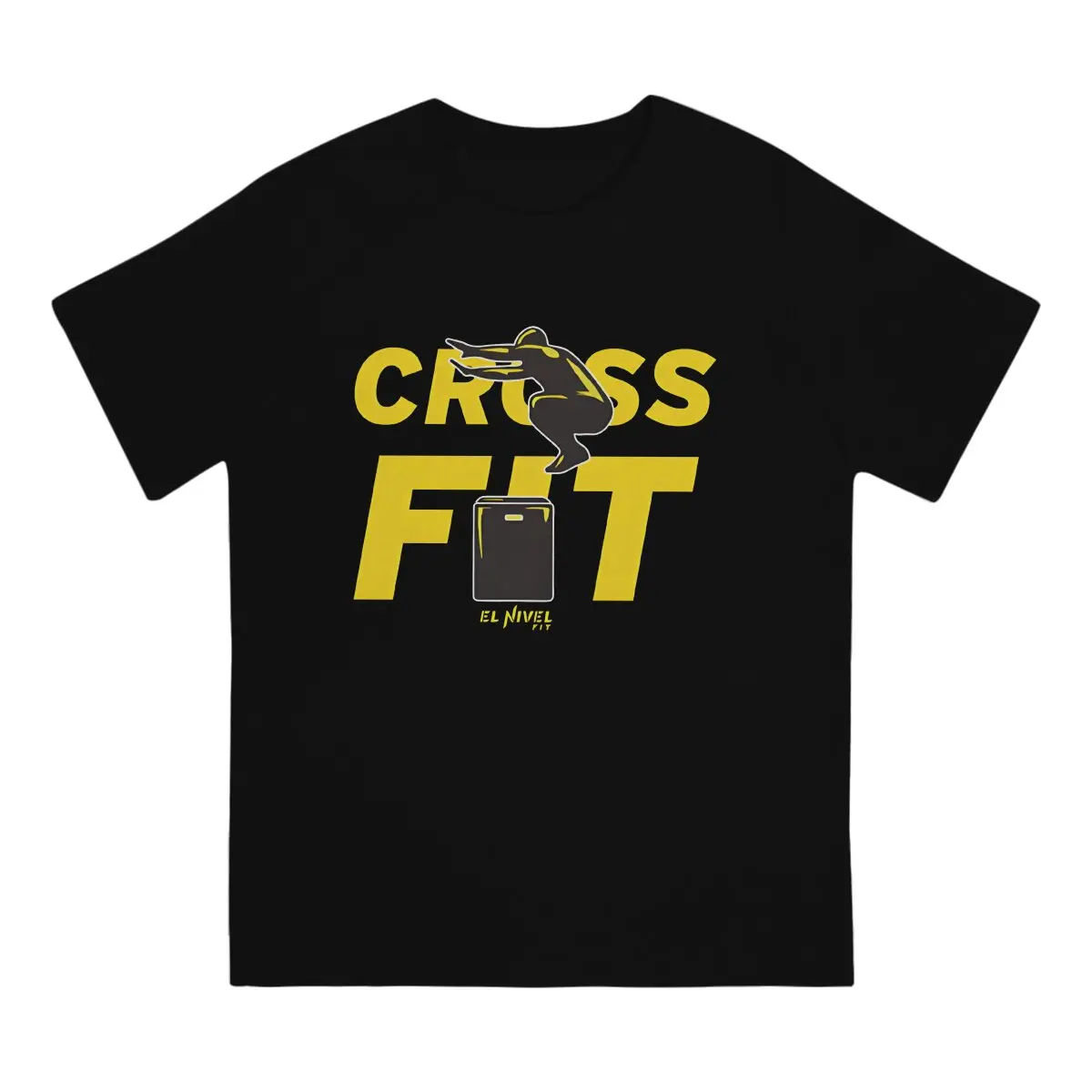 Jumps T-Shirt Men Crossfit Amazing Cotton Tee Shirt Crewneck Short Sleeve T Shirt Printed Clothes