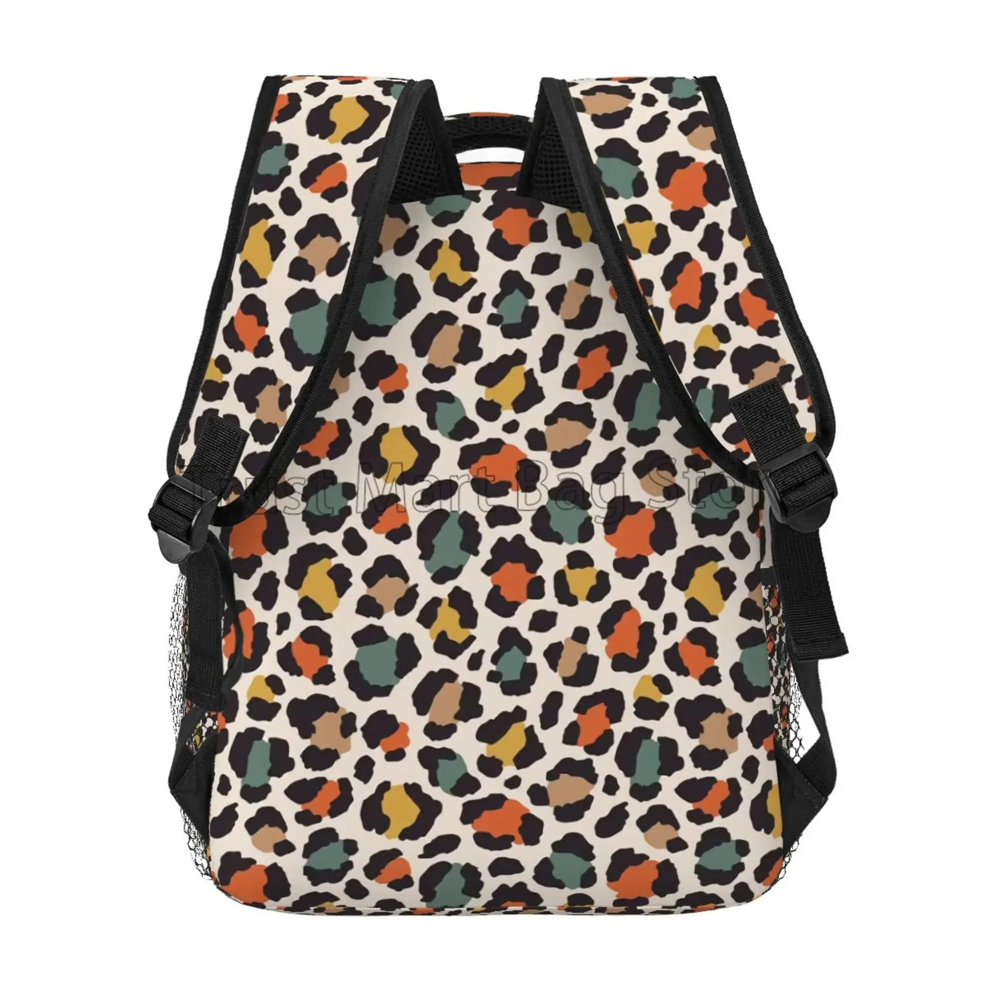 Mochila para laptop com estampa de leopardo, bolsa escolar para meninos e meninas, mochilas para computador, viagem, caminhadas, acampamento, mochila com vários bolsos