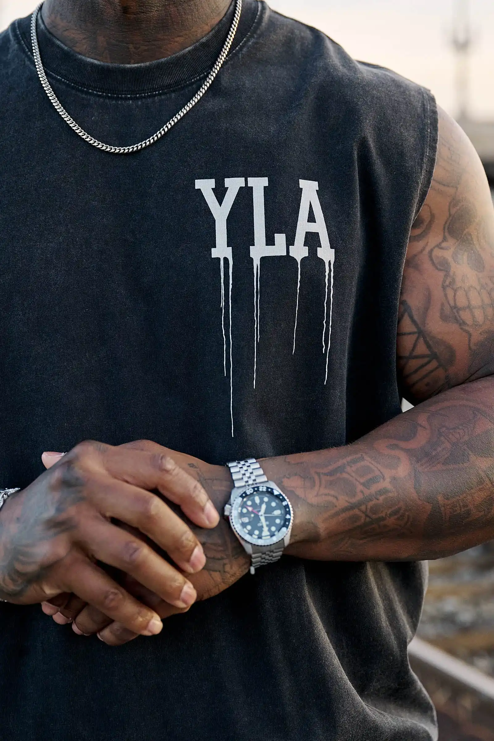 2025 YA New Men's Tank top Gym Cotton Workout Fitness sleeveless shirt men Pullover Round Neck Sports vest men Undershirt image 5