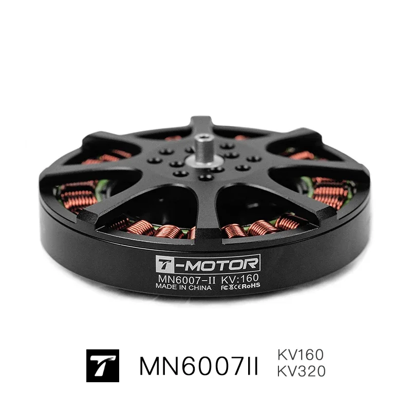 VoltSMN6007 II KV160 KV320 T-MOTOR Brushless Motor Max Thrust 6.5kg Long Flight Time Super Designed For Heavy-lift UAVs