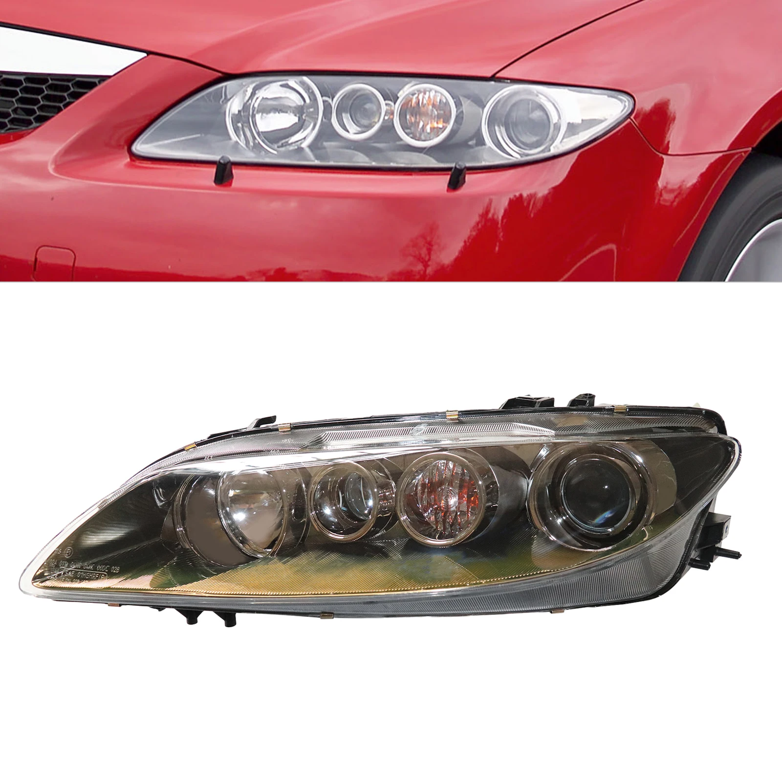 Energy-saving Driver Side Left Headlight Assembly Compatible With 2006-2008 Mazda Mazda 6