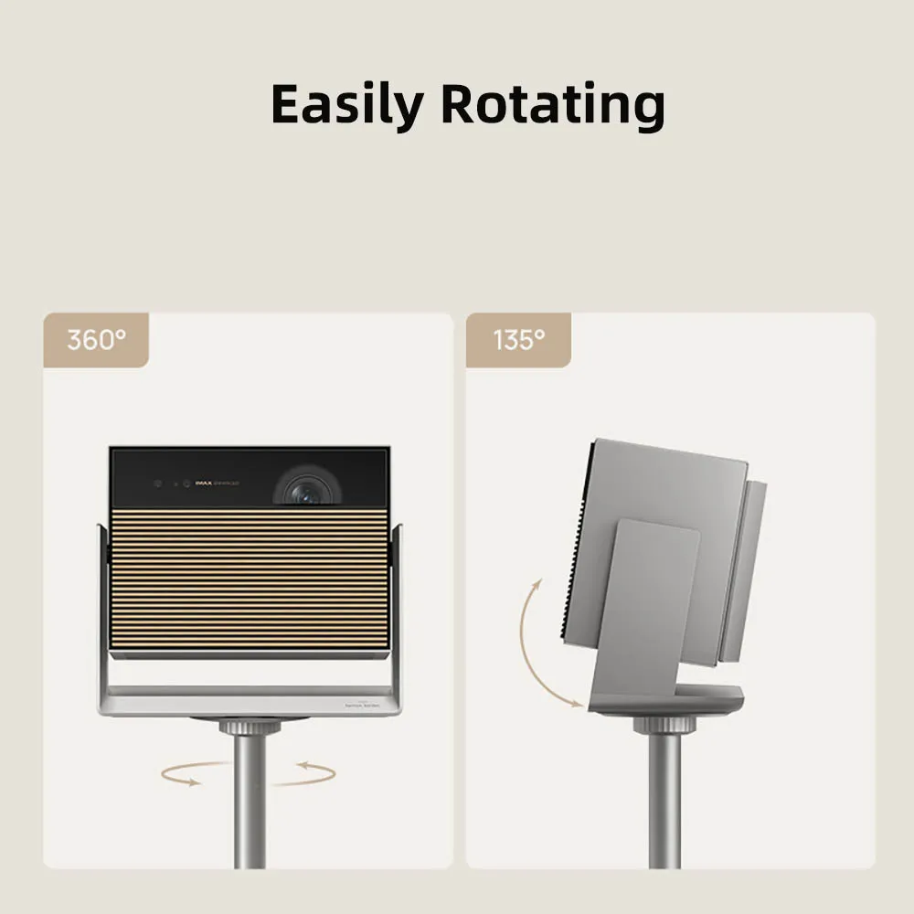 Yinzam تعديلات الارتفاع المتعددة حامل السقف ودعامة حامل الأرضية، دعامة حائط لجهاز عرض سلسلة XGIMI RS 10 Ultra