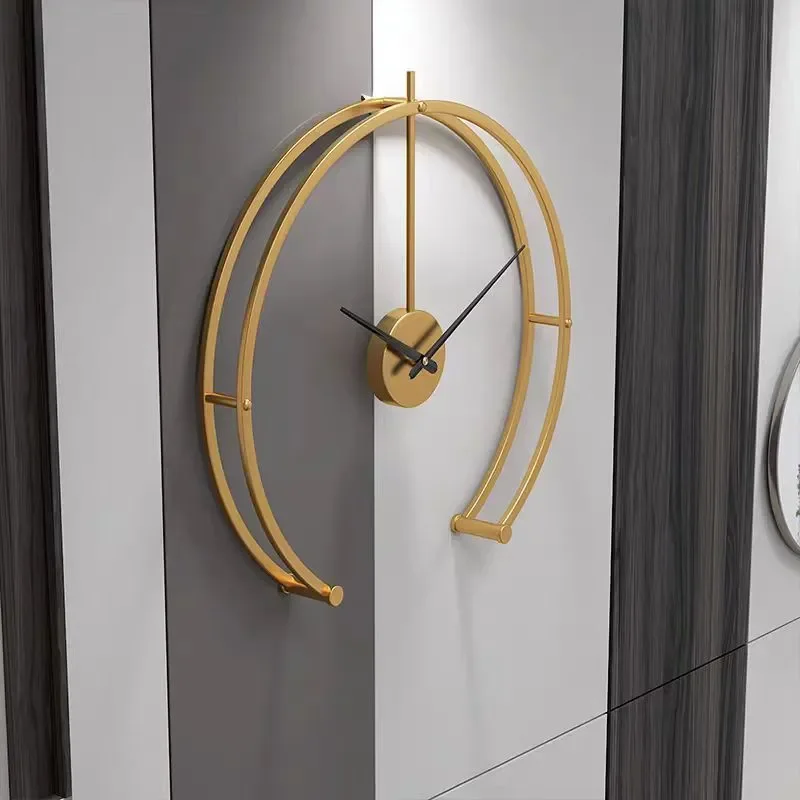 for Creative Fashion Simple Clock Home Decoration Wall Clock Light Luxury Italian Minimalist Living Room Bedroom Clock