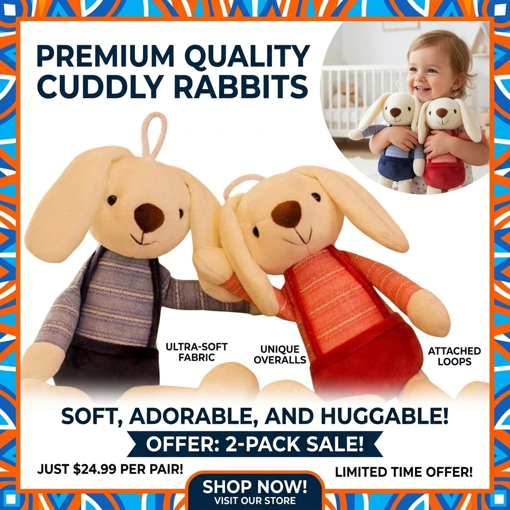 1Pc Cute Long-Eared Rabbit Doll Doll Party Event Gift Bed Doll Pillow Sofa Plush Decoration Doll Creative Christmas Gifts
