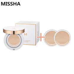 Missha mマジッククッション湿気 #21 #23 CC美白クリーム完璧なエアbbファンデーションコンシーラー韓国化粧品