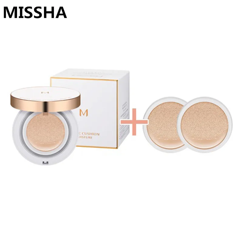 MISSHA M 매직 쿠션 모이스처라이징 CC 크림 퍼펙트 에어 BB 파운데이션 컨실러, 한국 화장품, #21 #23
