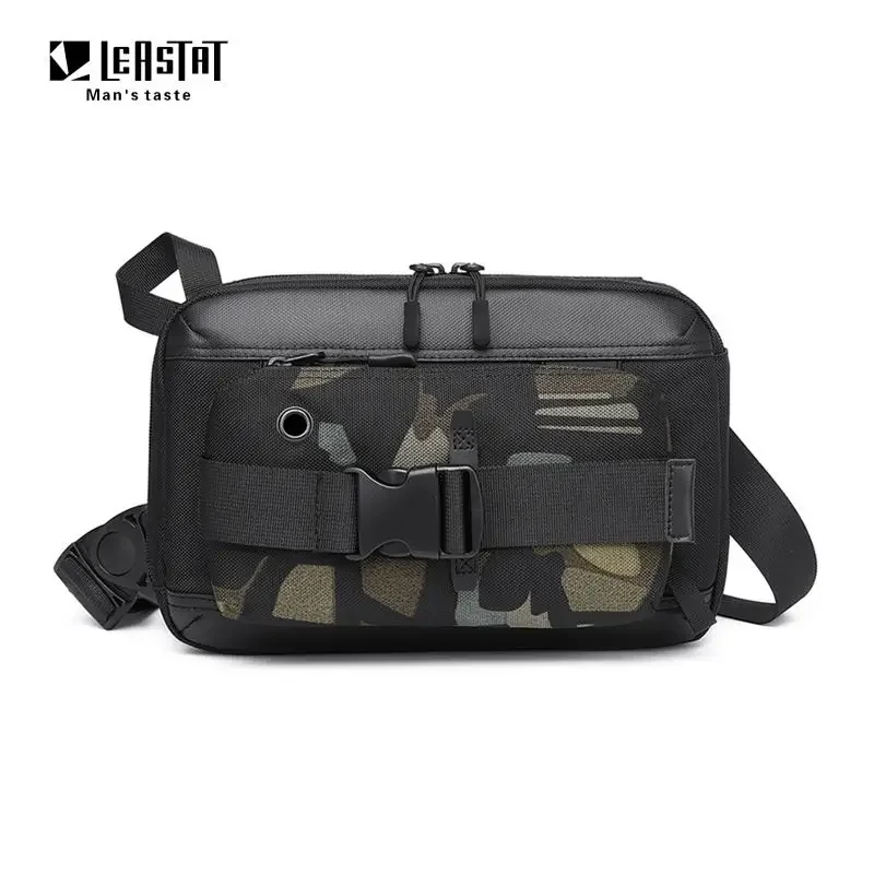 Shoulder Bag For Men Functional Crossbody Bag Men\'s Multi-functional Tactical Chest Bag Cross Border Sports Fashion Chest Bag