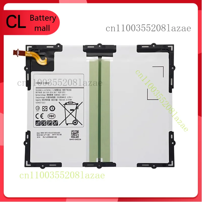 

Новый сменный аккумулятор EB-BT585ABA EB-BT585ABE для Samsung Galaxy Tab A SM-T580