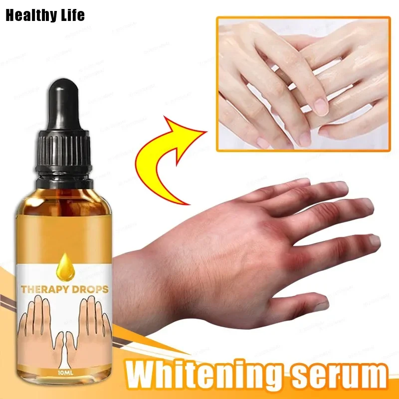 Black Skin Fast Whitening Serum Hand Knuckle Elbows Brighten Essential Oil Dark Knuckles Whiten Essence Knee Remove Stains Serum