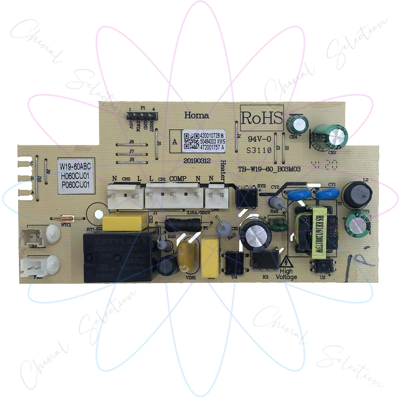 

W19-60ABC Электронная плата управления цепью морозильной камеры для DIORA, Sanden Intercool