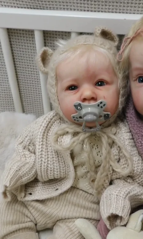 21 Inch Fresh Color Soft Touch Reborn Doll Making Kit Unfinished Piper Neck with Name Lifelike Unpainted Doll Kit