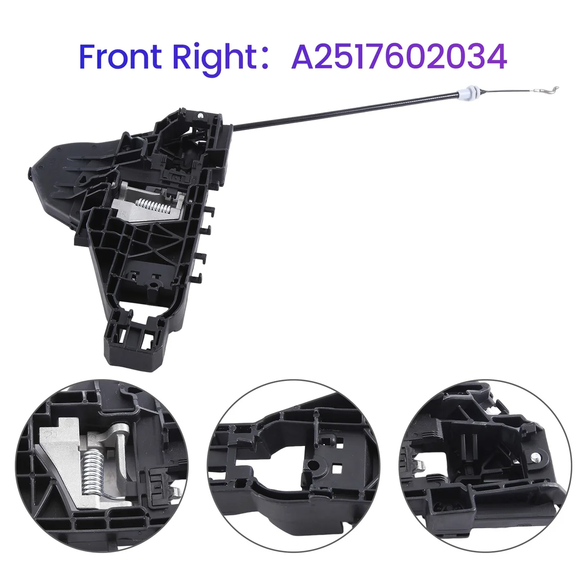 

Car Door Keyless Handle Bracket for MERCEDES-BENZ W251 GL450 R350 ML550 2006-2012 A2517602034 Front