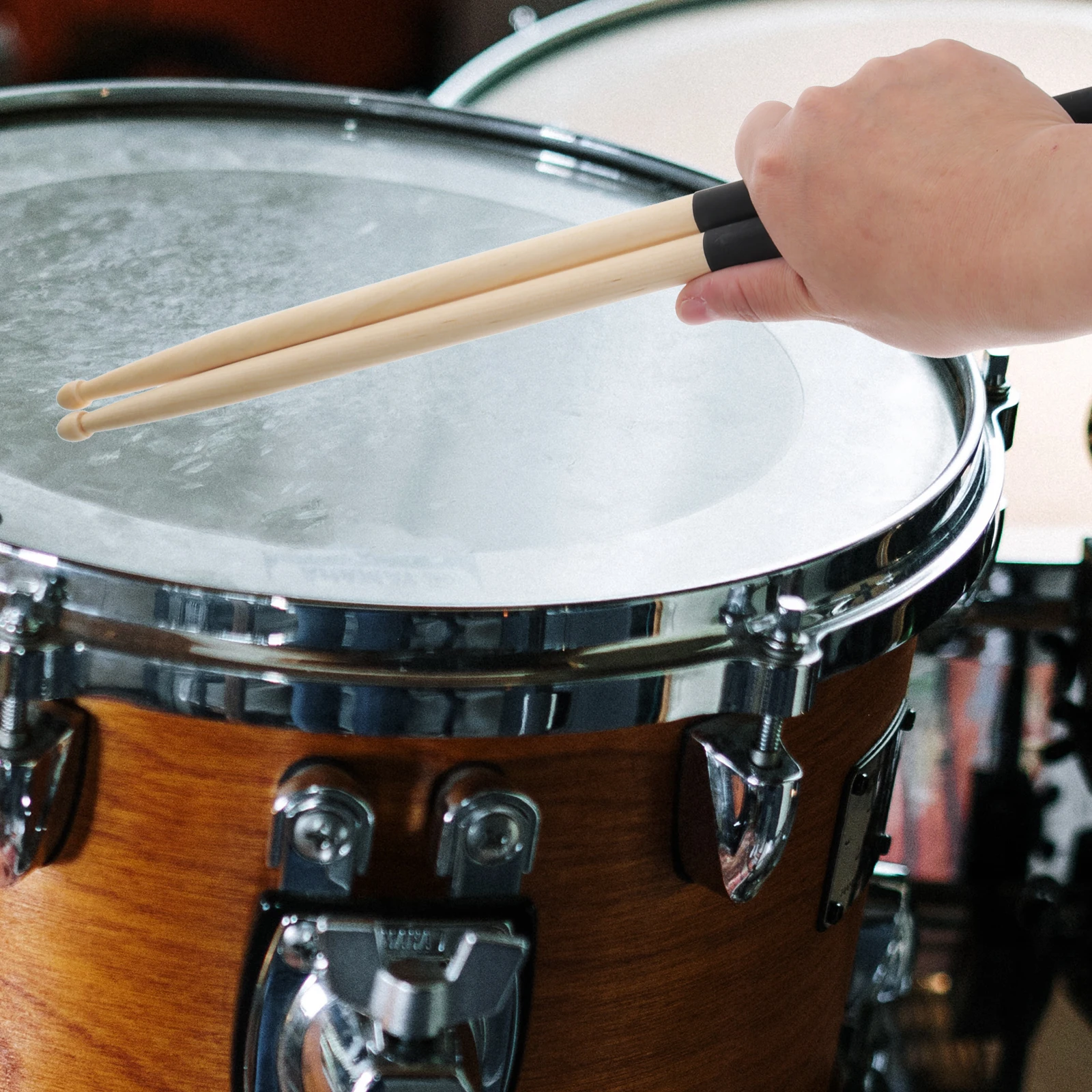 

5 Pairs Wood Drum Sticks Durable Maple 7A Design Kids Mallets Multicolor Drumsticks Fit All Drums Practical Use