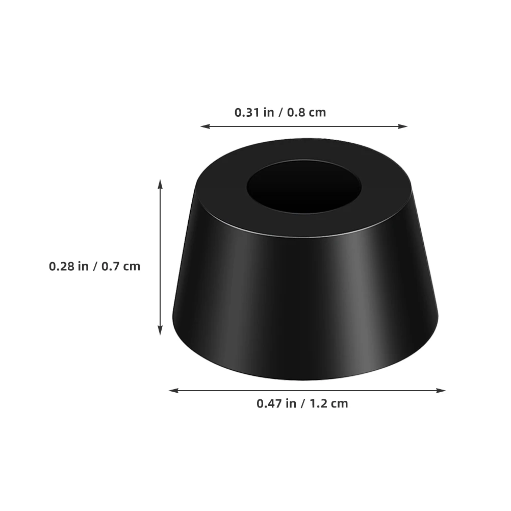 

100 Pcs 12x8x7mm Rubber Furniture Feet Shock Absorbing Non Slip Vibration Damping Levelers Mini Mounting Brackets Protectors For