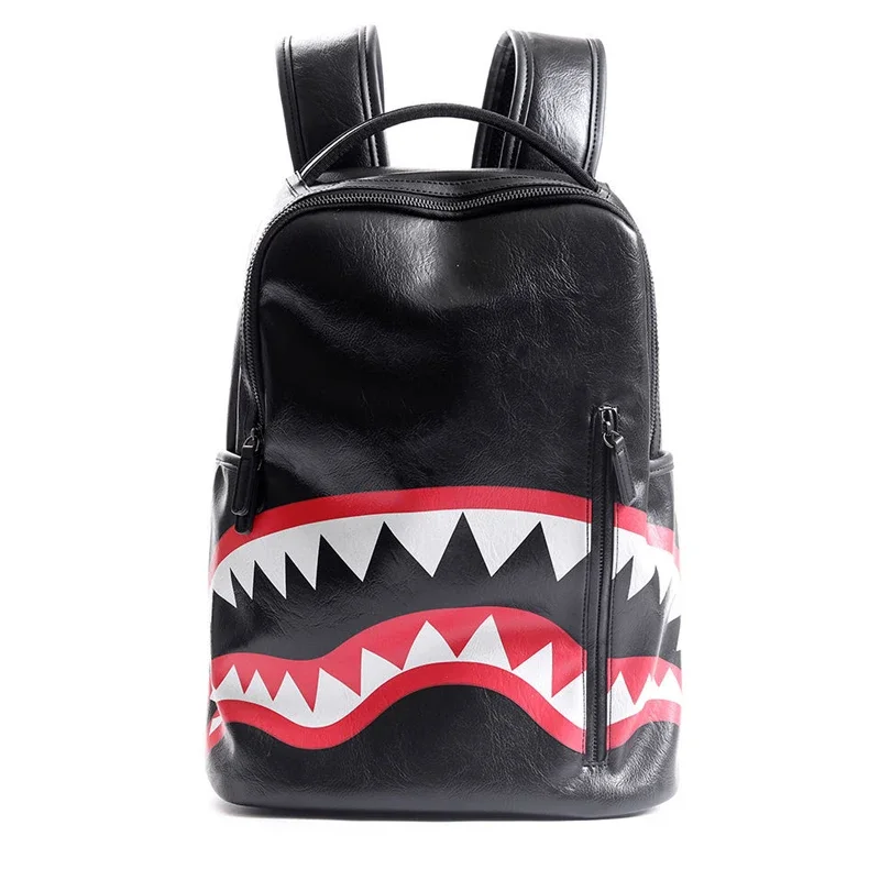 Fashion Leather Backpack Men Large Shoulder Bag Travel Backpack Camouflage Laptop Student School Bags Bagpack