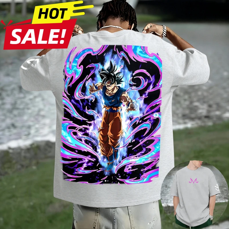 

Dragon Ball Son Goku Saiyan Men New Summer Oversized T-Shirt Harajuku Vintage Loose Women Streetwear Casual Short Sleeve Top Tee