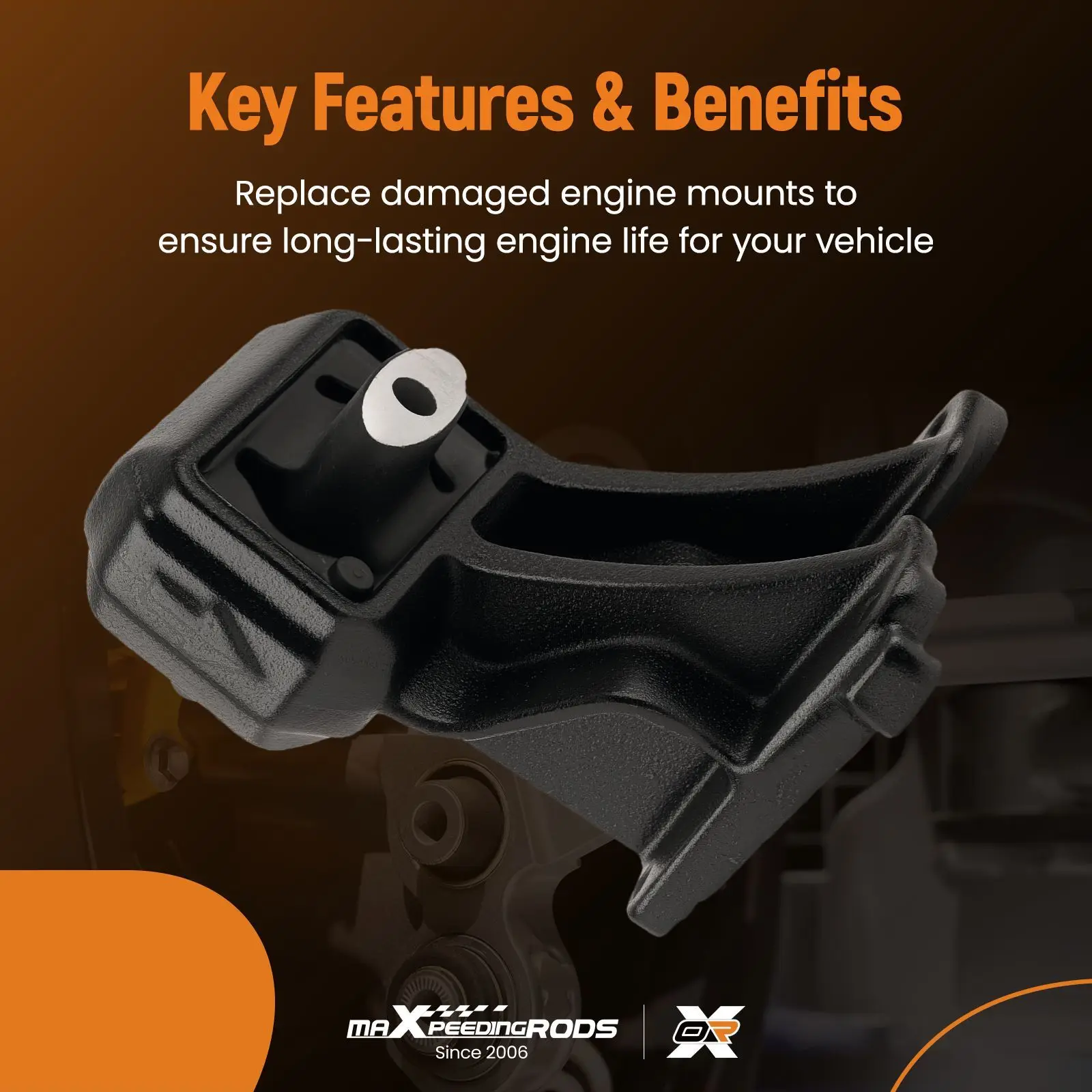 

Кронштейн крепления двигателя для Dodge Ram 1500 V8 5.7L RWD Crew Cab 2006-2007 A5842 A5843