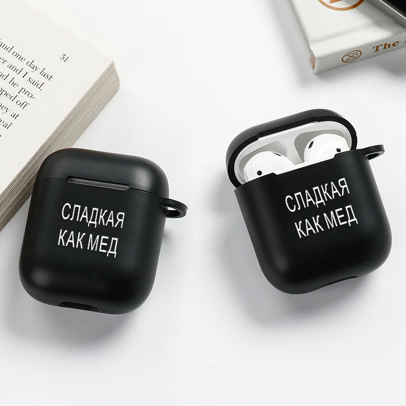 Russian Quote Slogan Soft Case For Apple Airpods 2 3 Case Bluetooth Wireless Earphone Cover For Airpods Pro Air Pods 2 1 Box Bag