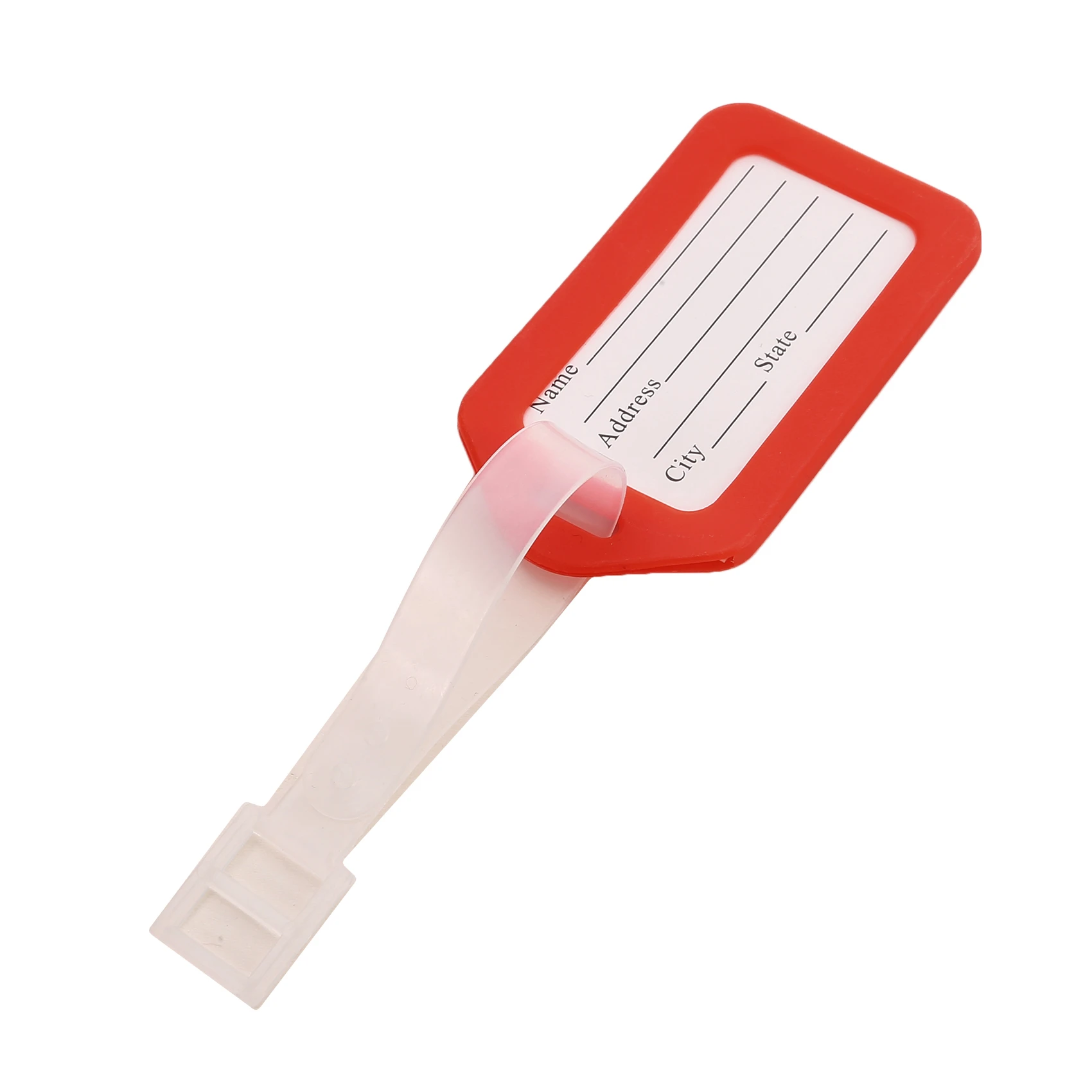 1-10PCS Luggage Tag Boarding Shipping Plastic Baggage Tags Travel Accessory Women Men Suitcase ID Address Name Holder Bag Label view 3