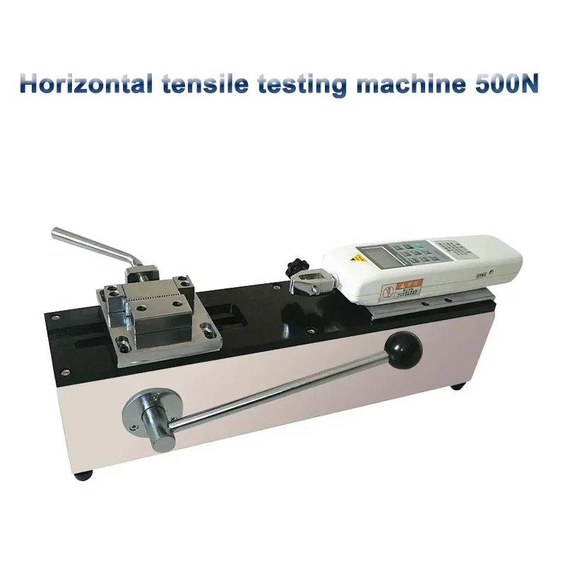 500N Manual Horizontal Tensile Testing Machine Force Gauge Harness Rerminal Tension Tester Tensile Testing Equipment HPH