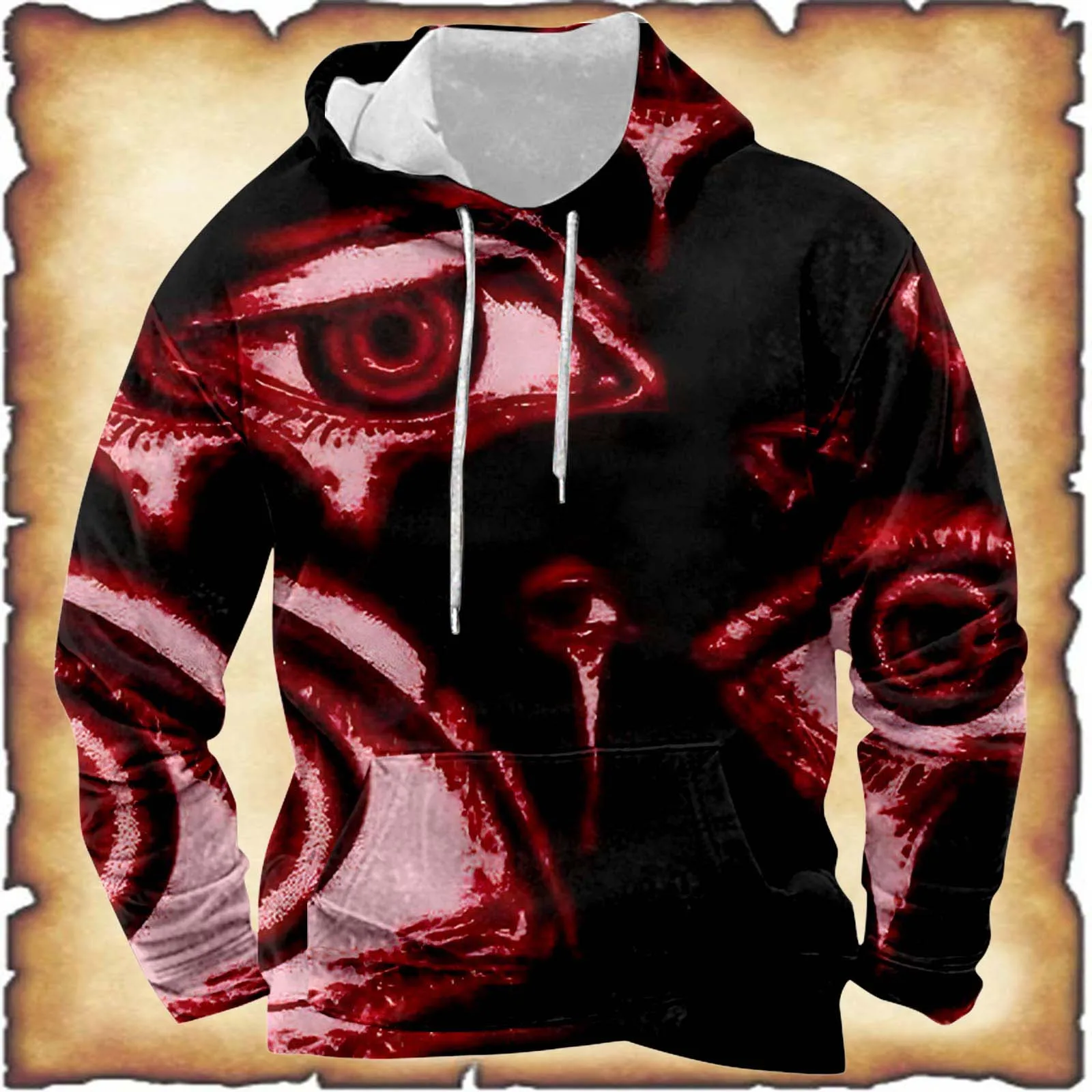 

Men's Halloween Themed Printed Textured Casual Long Sleeve Sweatshirt Light Weight Sweatshirts