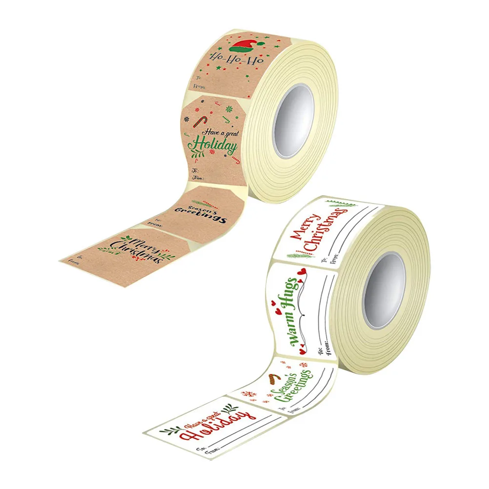 Selbstklebende Weihnachtsaufkleber, Geschenkverpackung, Lebensmitteletiketten, Weihnachten, DIY-Etikett, Geschenk, Siegelaufkleber, Partyzubehör