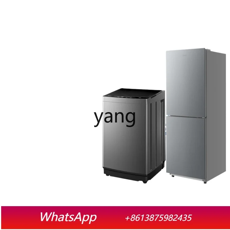 cq ice washing set, whole house home appliance combination, two-door refrigerator + pulsator washing machine