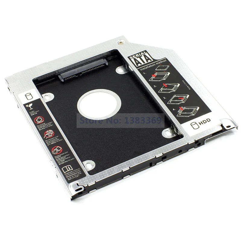 2nd Second SATA HDD SSD Hard Drive Unibody Optical Caddy Frame Adapter for MacBook Pro 13