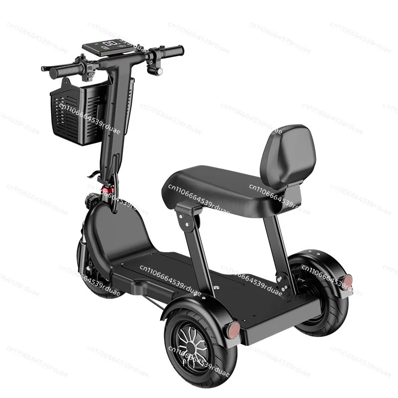 Electric Tricycle Household Small Pick-up Children The Elderly Transport Folding Car Two Seats 48 Volts 20A Lithium Battery 80km