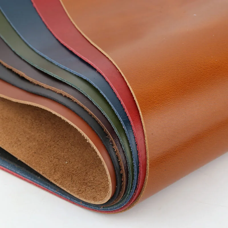 Head Layer Cowhide, Oil Wax, Crazy Horse Skin, Vegetable Tanned Leather, DIY Handmade Leather Material, 2mm Thick Genuine Leathe