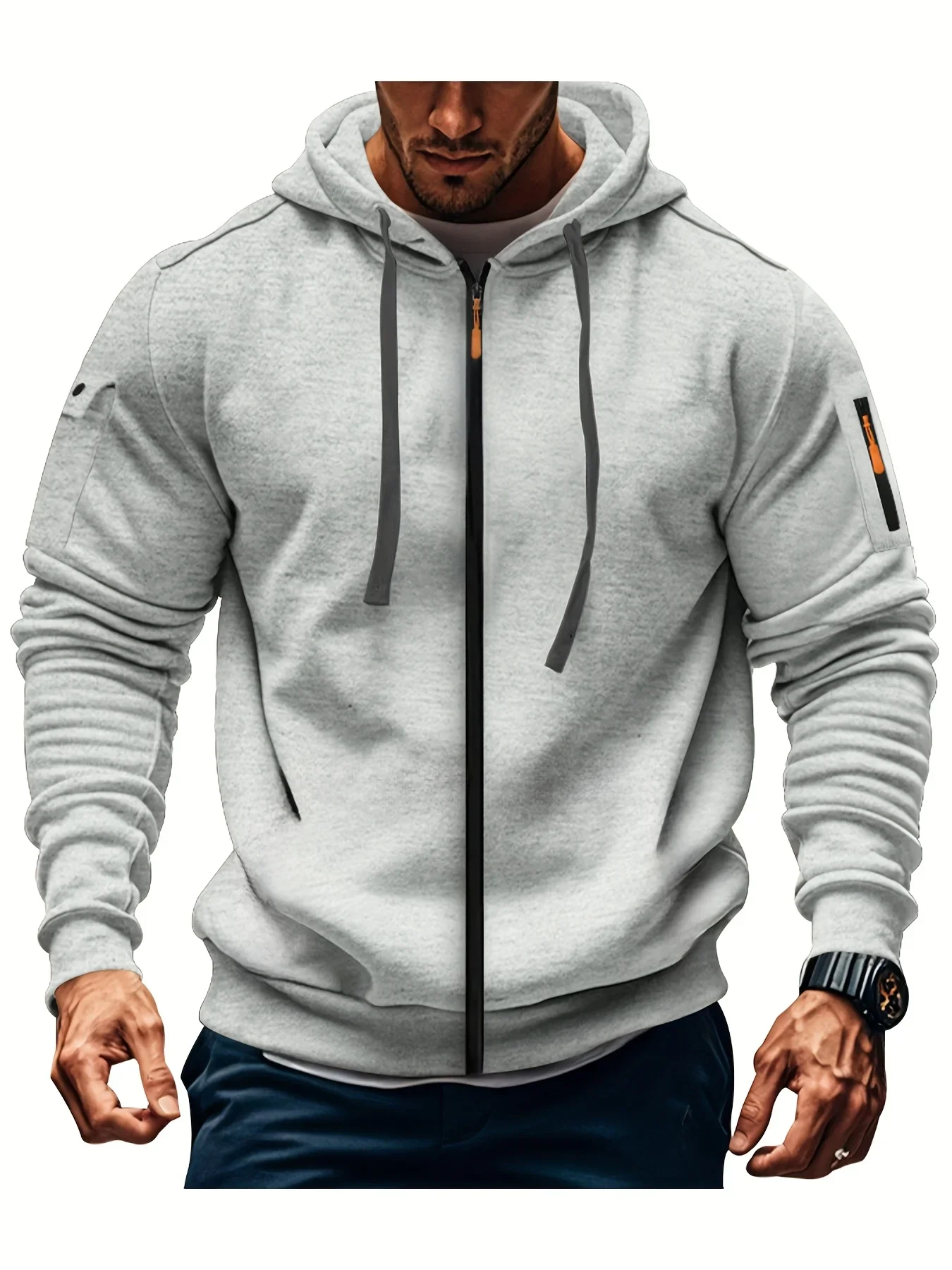 

2025 Autumn Men Sweatshirts Long Sleeve Jacket Winter Hoodie Zipper Closure Jacket Male Hoodies Sweatshirt Fit Male Clothing