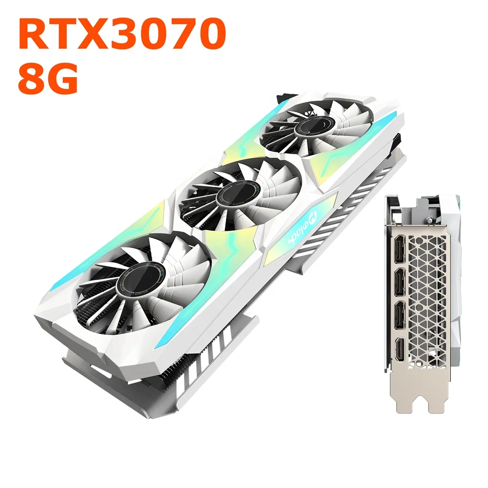 YUNYI brand new with box 3070 Oem Rtx 3070 Gpu 3 fans 8 GB Video Graphics Card VGA 3070RTX GPU Gaming Graphics Card