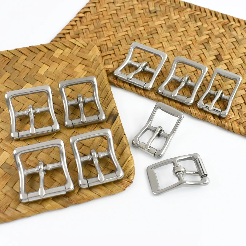 2 قطعة 16/20/25 مللي متر حزام استانلس ستيل مشبك منحني دبوس المشبك ل حزام الأسطوانة المنزلق أبازيم الحذاء ثلاثي الإنزلاق هوك لوازم #2