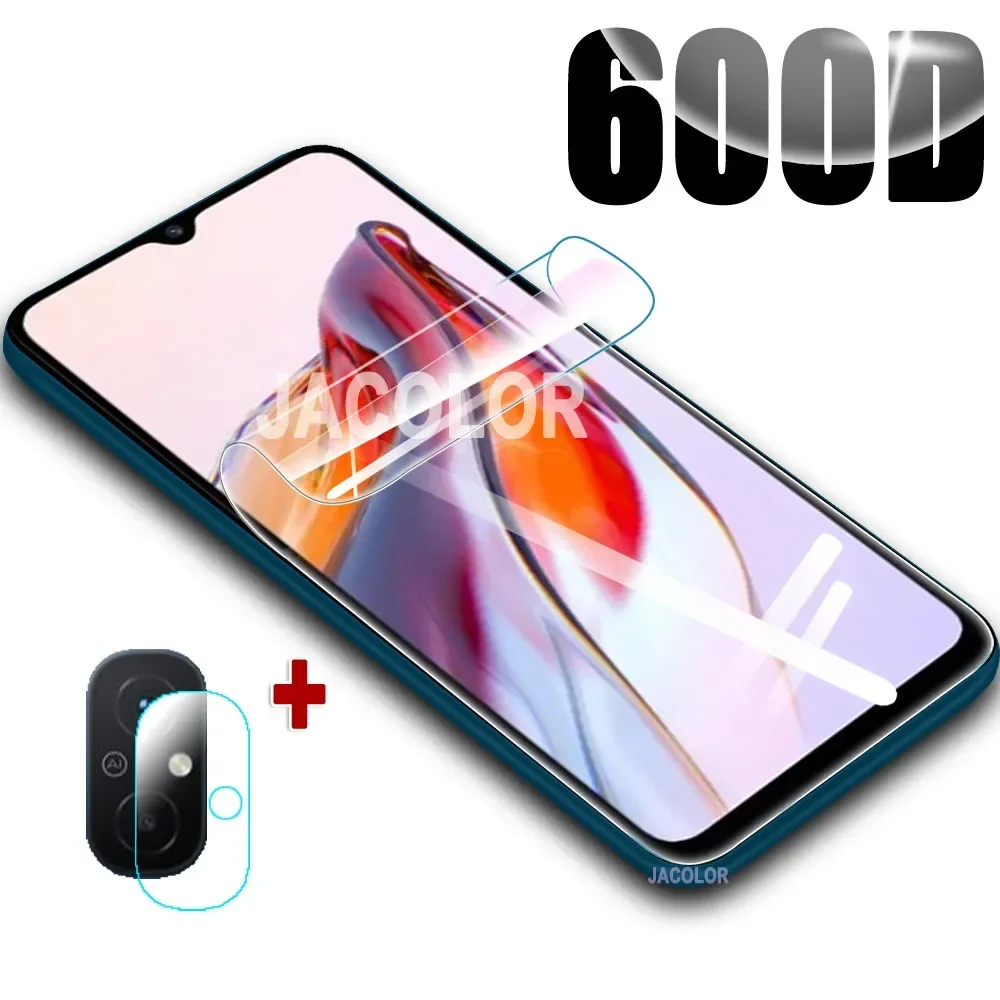 2in1 Full Cover Hydrogel Film For Xiaomi Redmi 12C 10C 10A 11 10 A 12 C Prime 2022 For Xiaomi12C Gel Water 600D Screen Protector