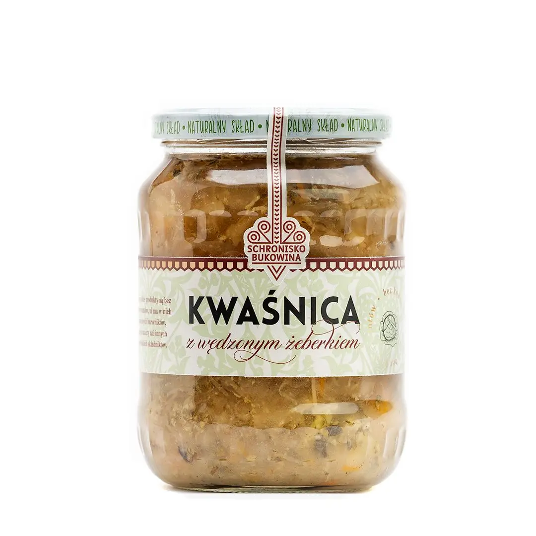 Kwaśnica z wędzonym żeberkiem 700ml - Schronisko Bukowina