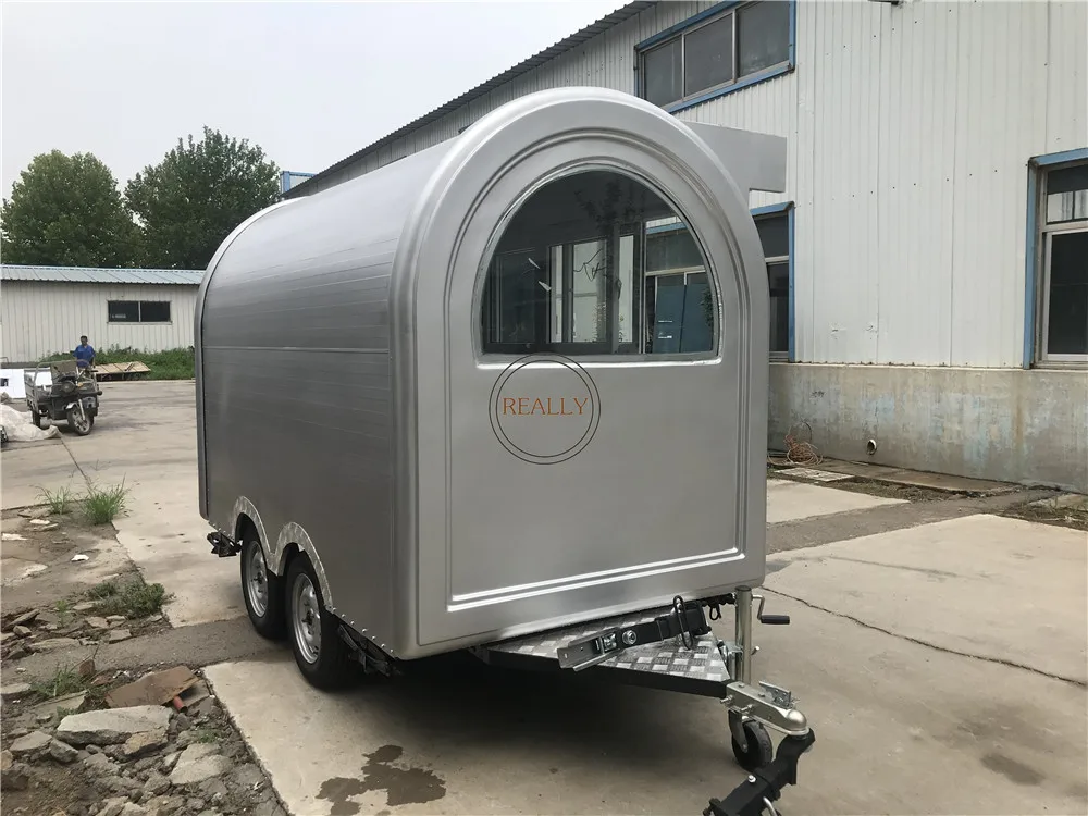 Fabricante de quiosco de comida callejera de 2,8 m de longitud, barbacoa, cocina móvil, carrito de comida rápida, comedor, coche, remolque de comida
