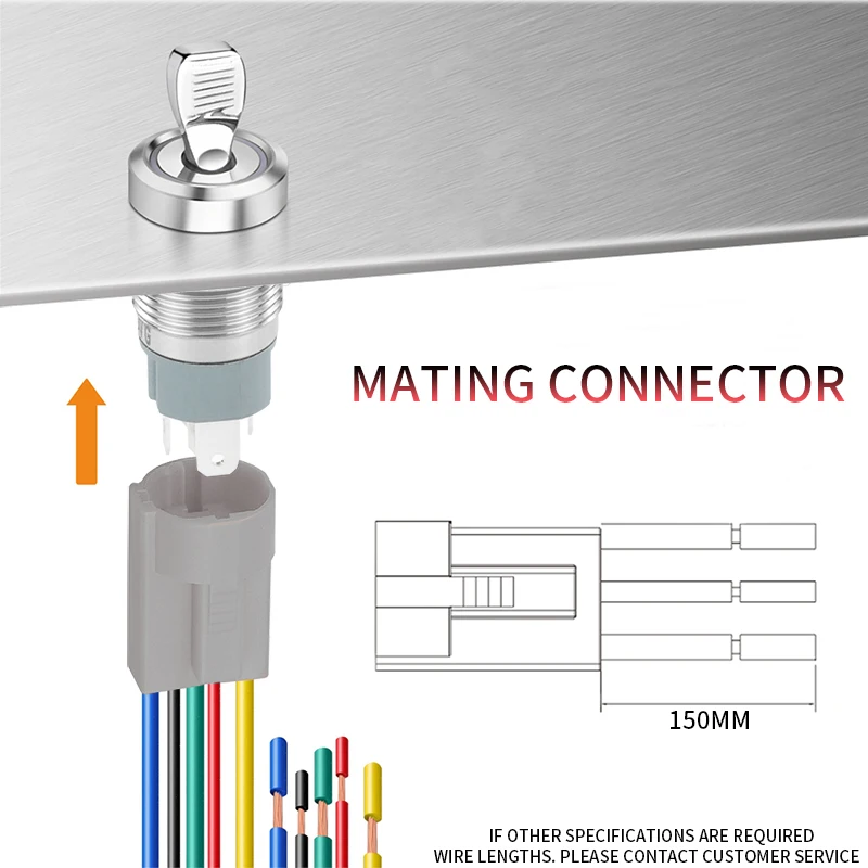 1Pcs 16mm Metal Toggle Switch Matching Base