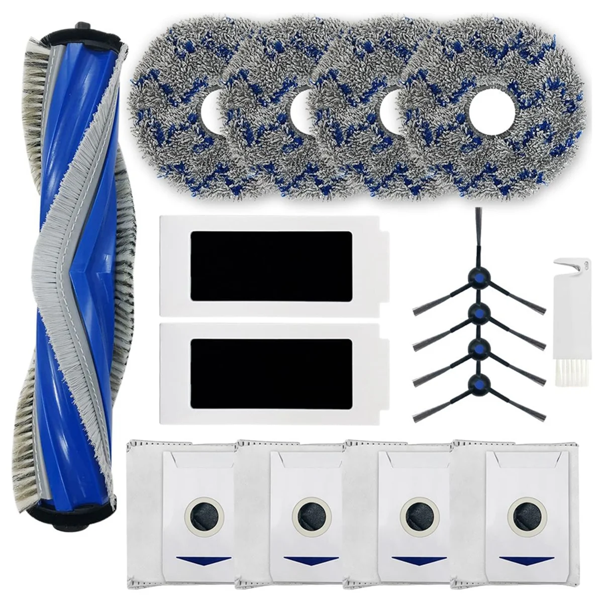 Para Ecovacs Deebot T30 Omni/ T30 Pro Omni Robot aspirador cepillos laterales principales filtros HEPA almohadillas de fregona piezas de bolsas de polvo