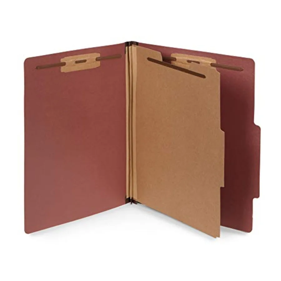 

30 Letter Size Classification Folders 1 Divider 2 Inch Tyvek Expansions Durable 2 Prongs Designed to Organize Standard Law Clie