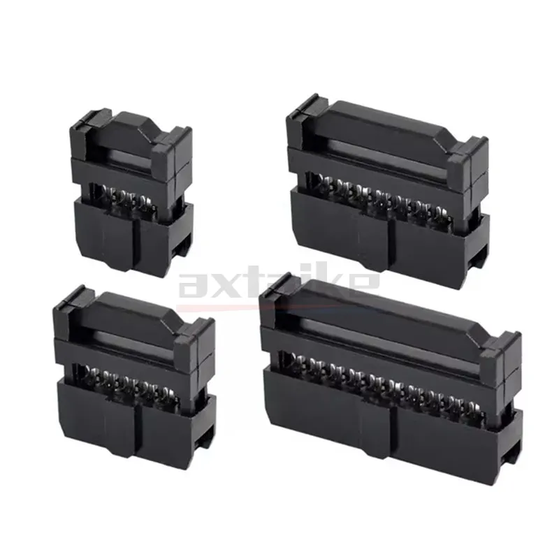 10PCS DC3 2.54mm 6P - 50Pin 8P 10P 14P 16P 20P 26P 30P 34P 40P Socket Header Connector ISP Male Female Straight / Curved Needle