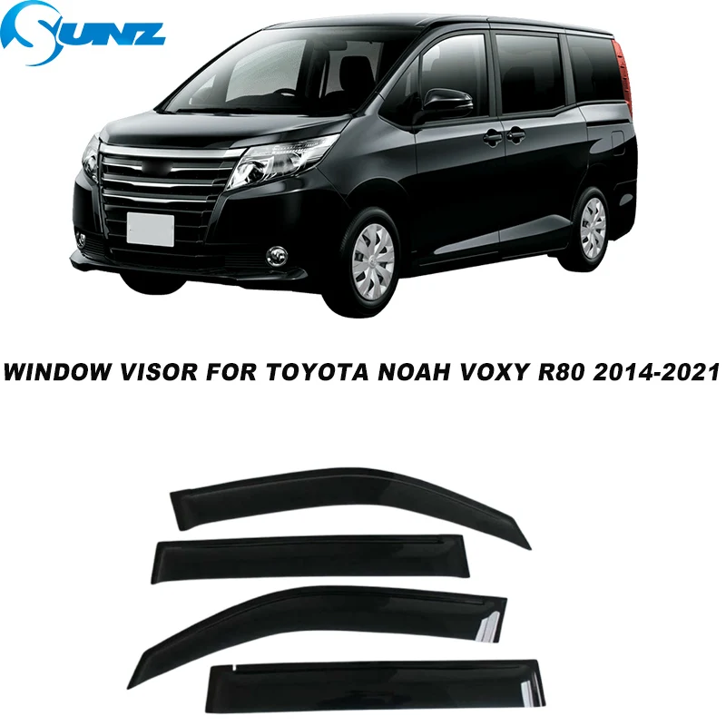

Дефлекторы боковых окон для Toyota Noah Voxy R80 2014-2021: Защита от солнца и дождя SUNZ