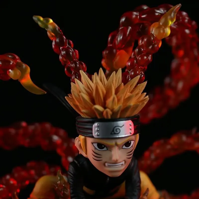 Figura de Anime Naruto de 13cm, figuras de acción de Naruto de cuatro colas, estatua, colección de habitación, adorno, modelo, muñeca, juguetes para regalos de chico