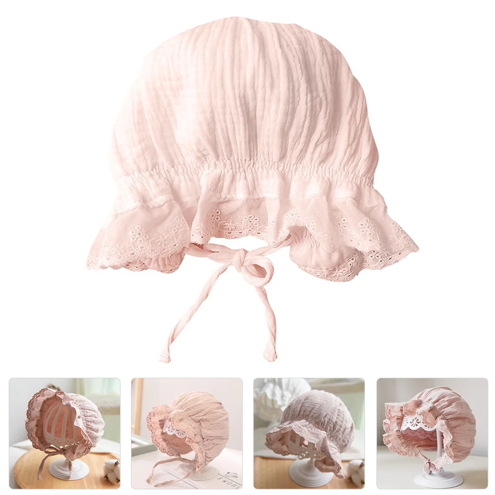 

Sunshade Court Hat Breathable Summer Baby Lace Bonnet Toddler Hats Little Girl Style for
