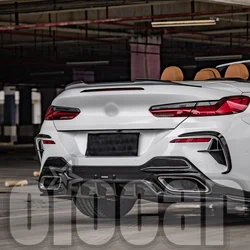 oiomotors SQ Style Dry Carbon Fiber Rear Diffuser for BMW 8Series G16 4Door