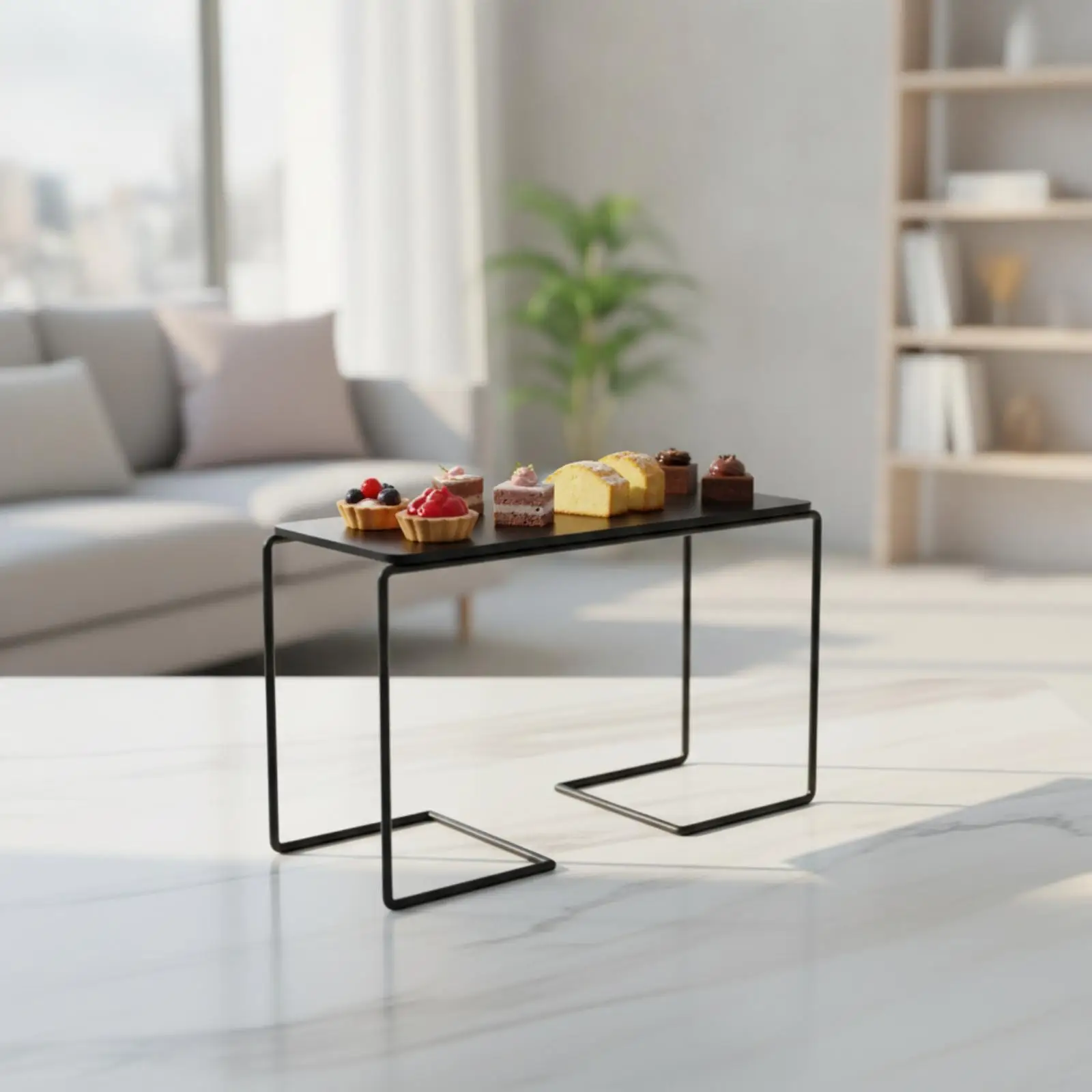 Acrylic Display Riser Stand for Cake Dessert Cupcake Snack Tabletop Showcase Clear Modern Design
