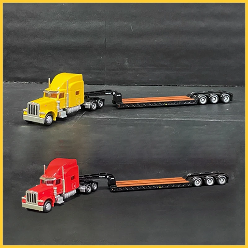 

Bulk NORSCOT Alloy 1:87 Peterbilt 389 heavy Transport Truck & Low Board Trailer Car Model Collection Display Ornament Toy Gift