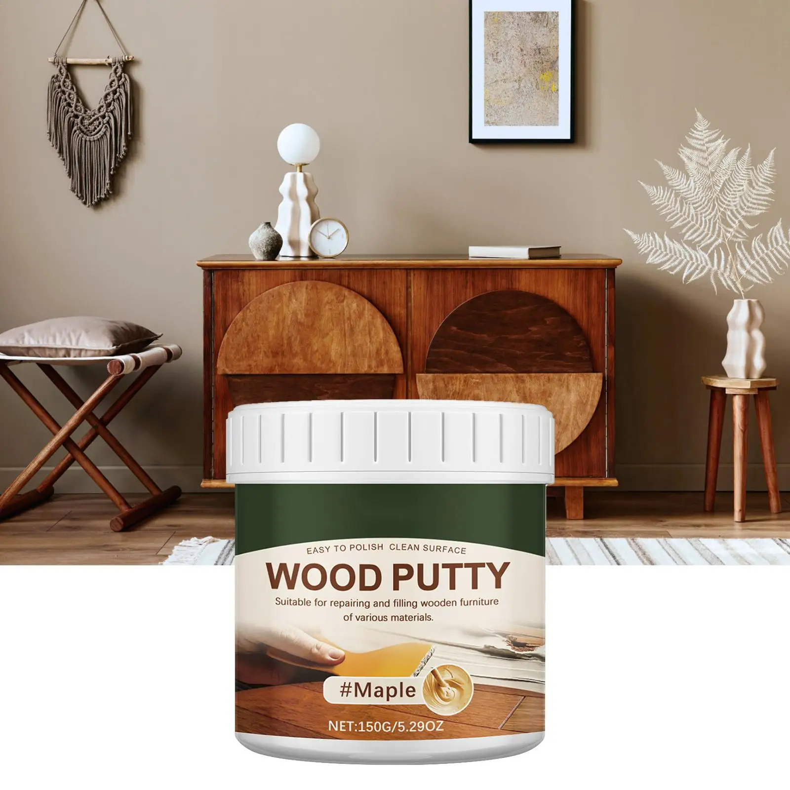 Wood Filler Putty Multipurpose Wood Furniture Repair Kit Exterior Wood Filler Professional WoodHole Filler Stainable Wood Filler