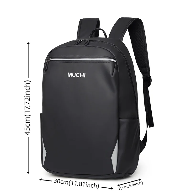 Mochila de computador de grande capacidade masculina, mochila de nylon de lazer, simplicidade masculina mochila viagem leve versátil, tendência